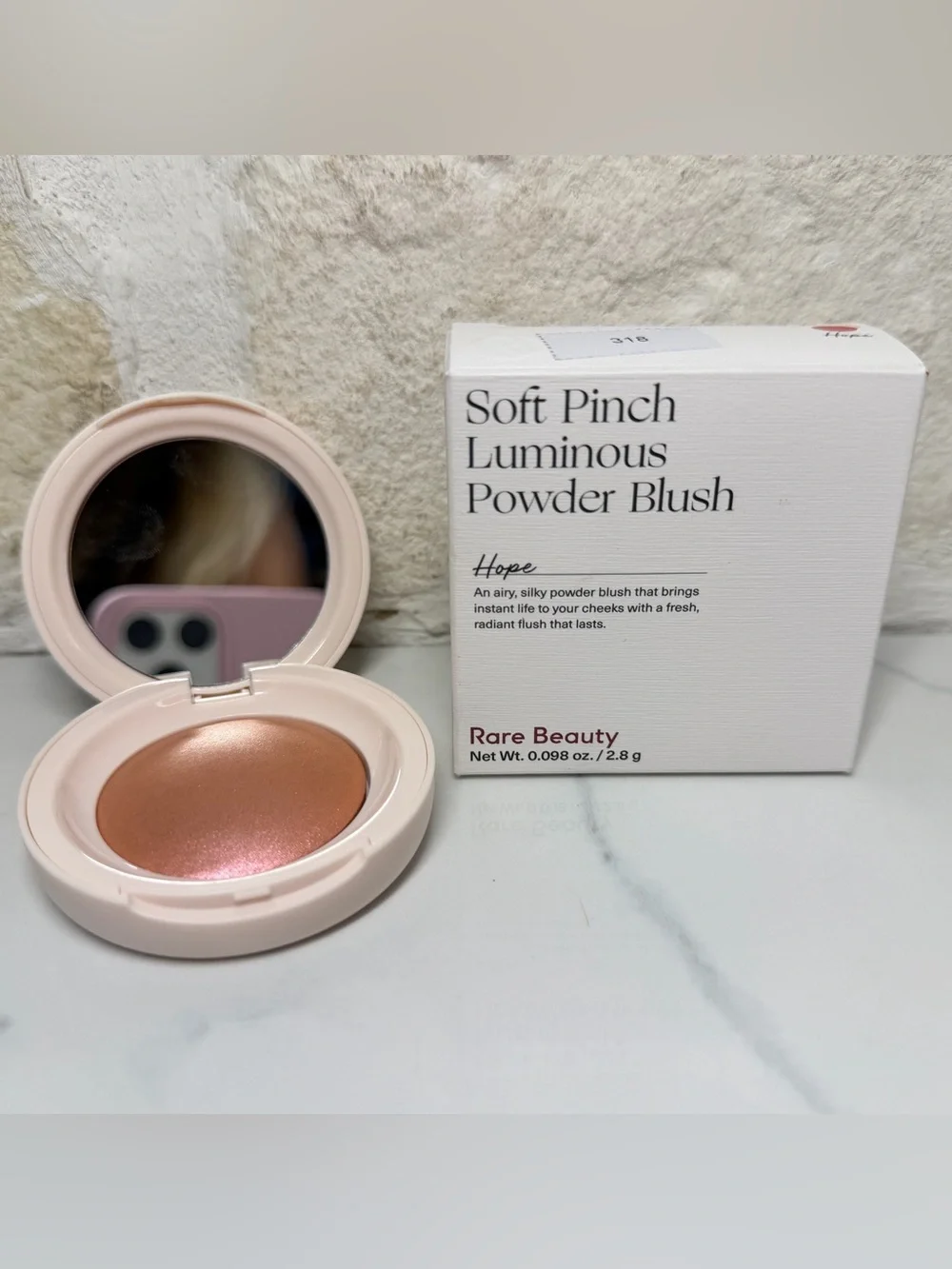 ⭐ RARE BEAUTY SOFT PINCH LUMINOUS POWDER BLUSH ⭐ Shade: Hope 2.8g